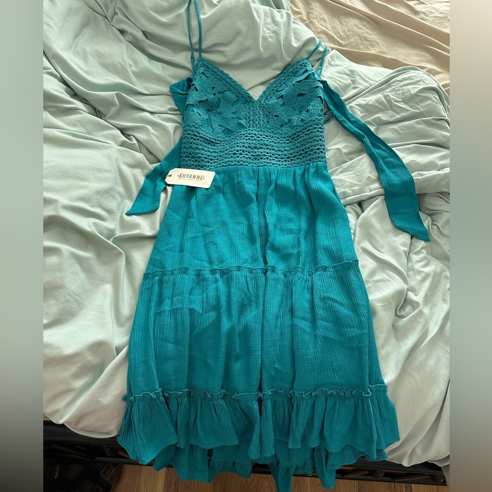 Shyanne Teal Dress
